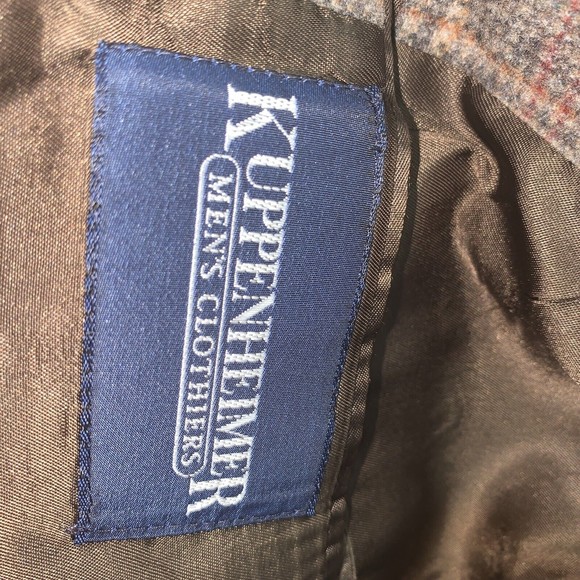 Kuppenheimer Size 42R Men’s Vintage Plaid Wool Button Sport Coat Blazer Jacket - Picture 9 of 9
